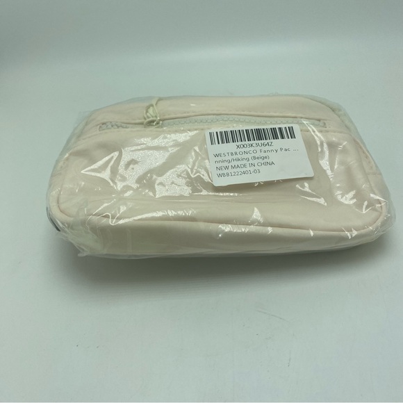 NEW West Bronco Beige Nylon Fanny Pack - Picture 3 of 4
